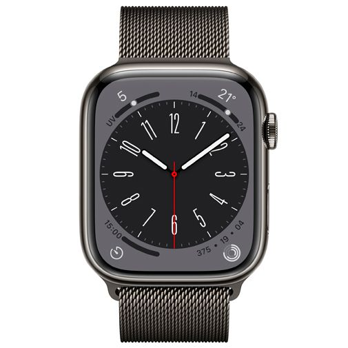 Apple Watch Series 8 4G 45mm Grijs (Grijze Schakelband)