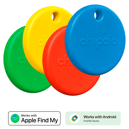 Chipolo POP Rood/Blauw/Geel/Groen - 4-Pack