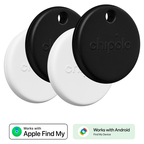 Chipolo POP Zwart/Wit - 4-Pack